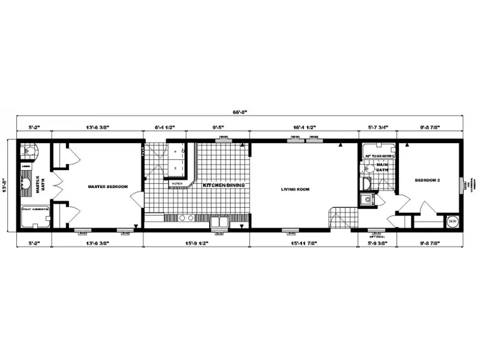 GH-496 floor plan, drawn by Pine Grove Homes