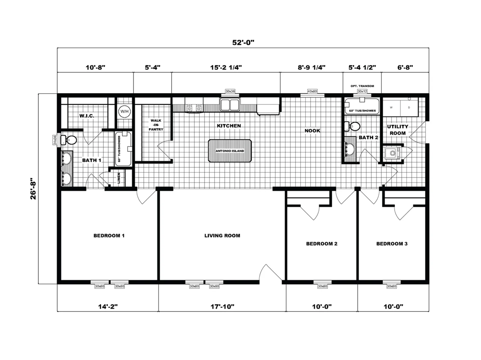 NETR G-3163 floor plan, drawn by Pine Grove Homes